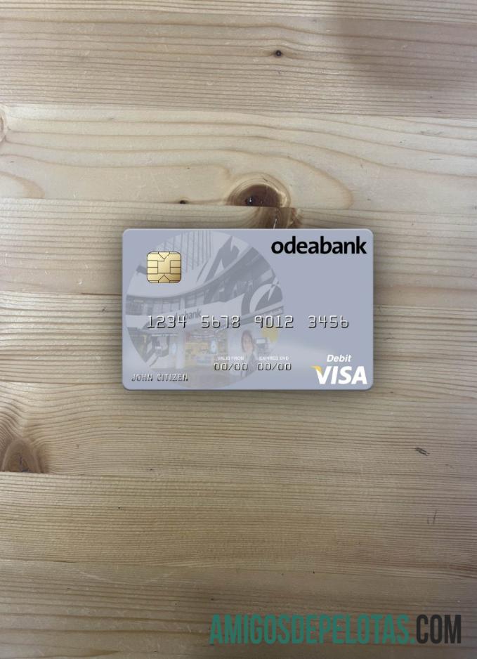 Cartão de débito Turquia Odeabank Visa Photolook Front modelo